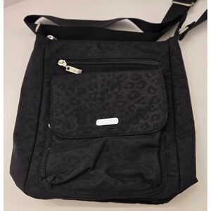 Baggallini Black Crossbody Shoulder Bag Travel Purse Multiple Pockets Adjustable